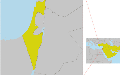 地図　イスラエル
