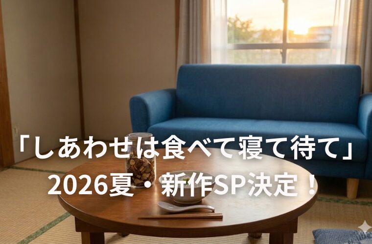 「しあわせは食べて寝て待て」 2026夏・新作SP決定！